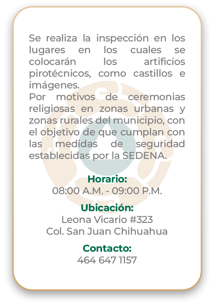 Información Pirotecnia